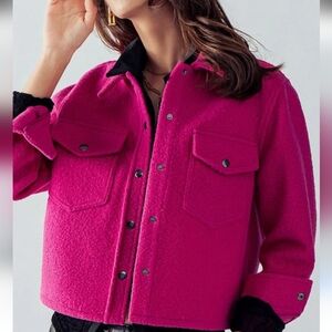 Love Tree Fuchsia Teddy Jacket